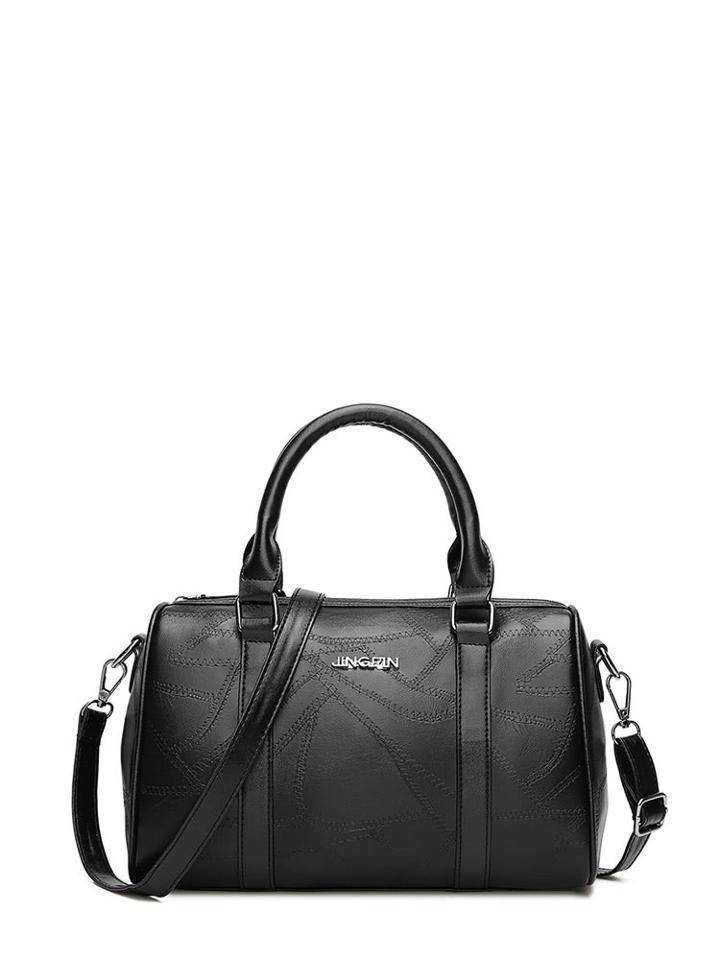 Romwe Pu Shoulder Bag With Strap