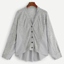 Romwe Cut And Sew Panel Blouse