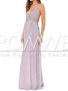 Romwe Purple Spaghetti Strap Backless Maxi Dress