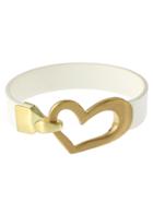 Romwe Open Heart Hook Closure Bracelet