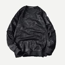 Romwe Men Patched Decoration Camo Sweatshirt