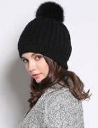 Romwe Black Casual Twisted Ball Hat