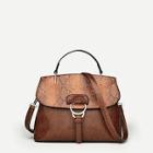 Romwe Snakeskin Print Grab Bag