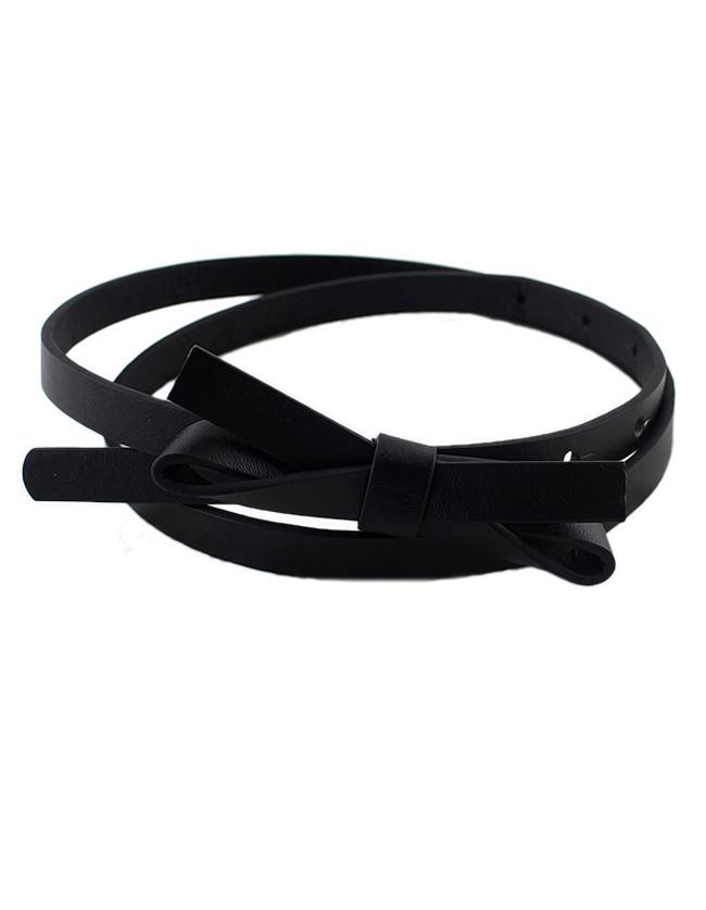 Romwe New Coming Pu Leather Thin Candy Color Fashion Women Belt