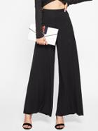Romwe Elasticized Waist Super Wide Leg Pants