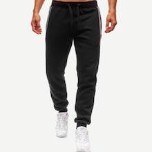Romwe Men Drawstring Waist Sweat Pants