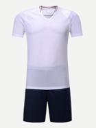 Romwe Men England Football Team T-shirt With Shorts