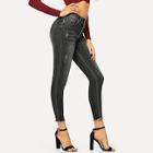 Romwe Bleach Dye Raw Hem Jeans