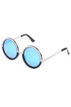 Romwe Romwe Dual-tone Frame Round Sunglasses