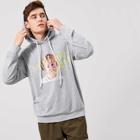 Romwe Guys Letter And Figure Print Hoodie