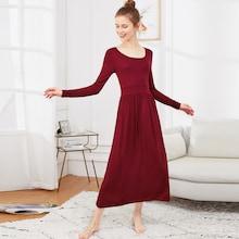 Romwe High Waist Pleated Night Dress