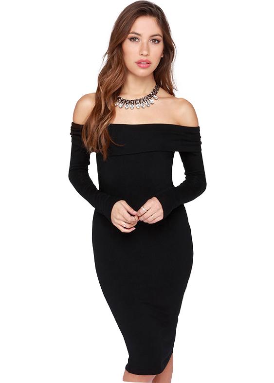 Romwe Off-block Body Conscious Dress