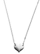 Romwe Silver Plated Heart Pendant Necklace