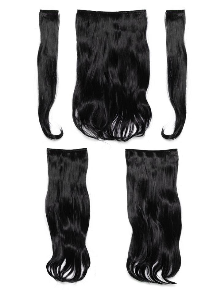 Romwe Raven Clip In Soft Wave Hair Extension 5pcs
