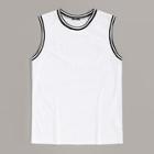 Romwe Guys Striped Trim Sport Mesh Top
