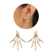 Romwe Cone Decorated Swing Stud Earrings