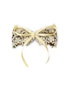 Romwe Lace Overlay Bow Hair Clip