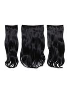Romwe Dark Brown Clip In Soft Wave Hair Extension 3pcs