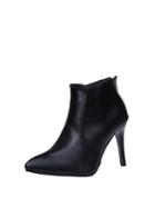 Romwe Point Toe Stiletto Ankle Boots