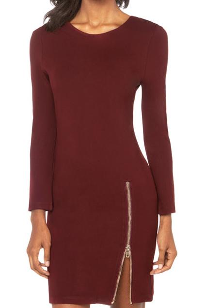 Romwe Split Zipper Bodycon Dress
