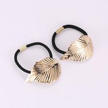 Romwe Leaf Decorated Hair Tie 2pcs