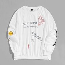 Romwe Men Raglan Sleeve Slogan Print Tee