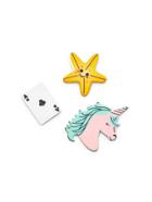 Romwe Starfish & Playing Card Design Brooch Set
