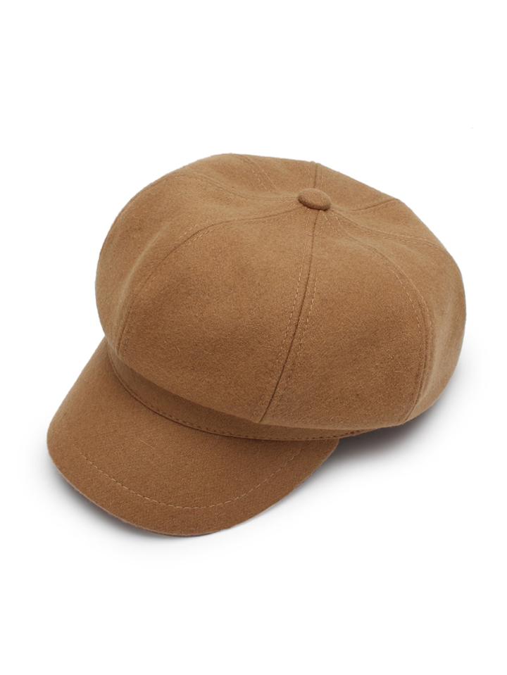 Romwe Wool Blend Bakerboy Cap