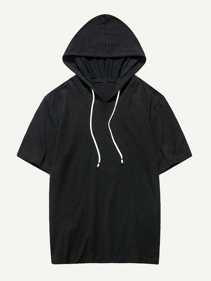 Romwe Men Hoodie Pocket Tee