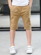 Romwe Bottom Fake-pocket Shorts