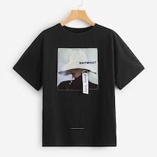 Romwe Graphic Applique Tee