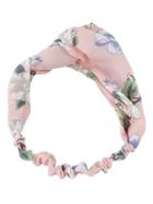 Romwe Pink Beach Style Flower Elastic Headband For Women