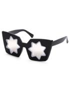 Romwe Star Cutout Square Cat Eye Sunglasses