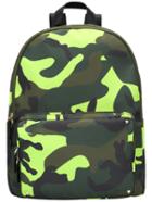 Romwe Green Camouflage Print Backpack