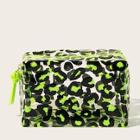 Romwe Leopard Transparent Makeup Bag