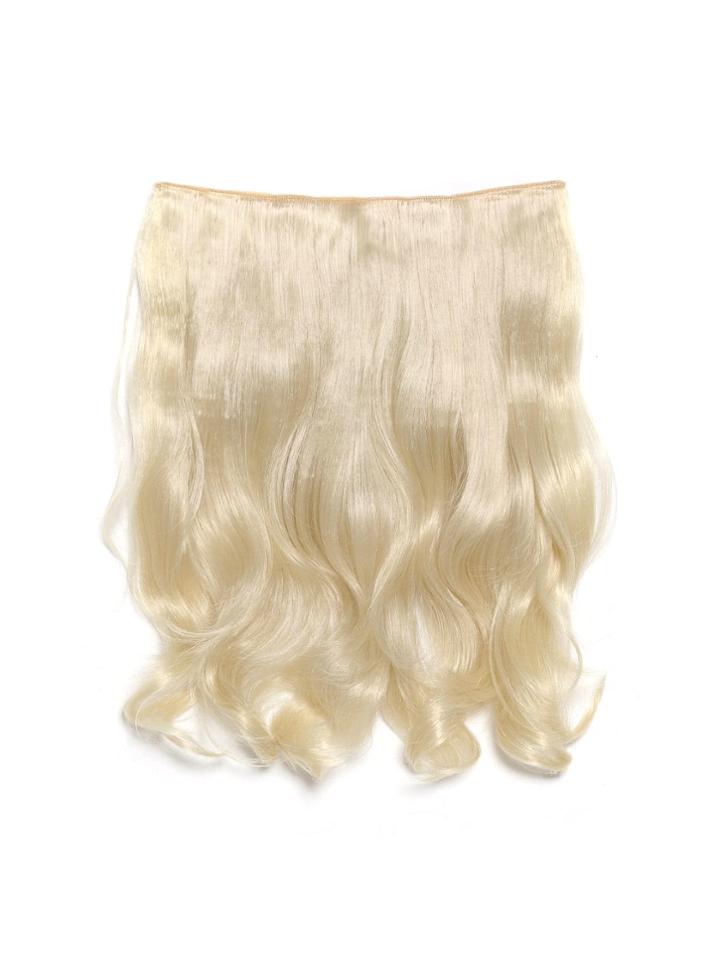Romwe Pure Blonde Clip In Soft Wave Hair Extension