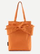 Romwe Bow Tie Front Canvas Tote Bag