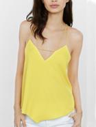 Romwe V-neck Cutout Strappy Cami
