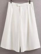 Romwe Wide Leg With Pockets Pant