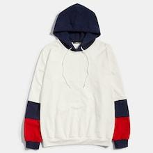 Romwe Guys Color Block Hoodie