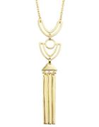 Romwe Gold Plated Chain Long Necklace