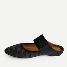 Romwe Braided Detail Mule Flats