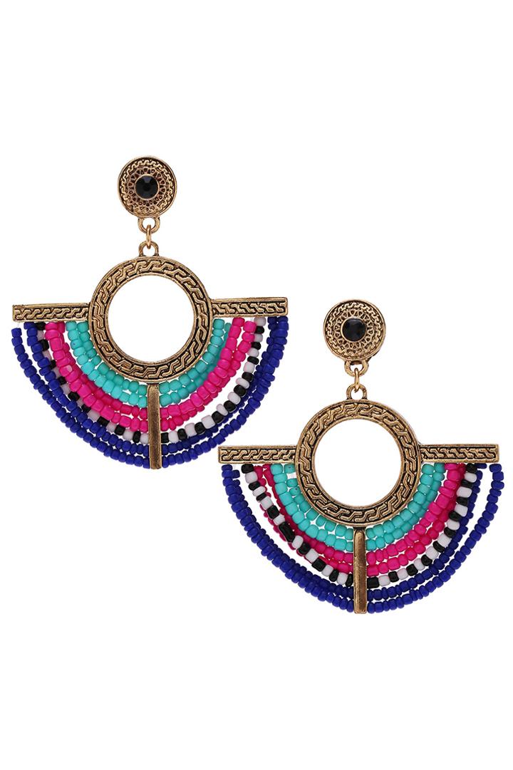 Romwe Ethic Bead Earrings