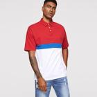 Romwe Guys Color Block Polo Shirts
