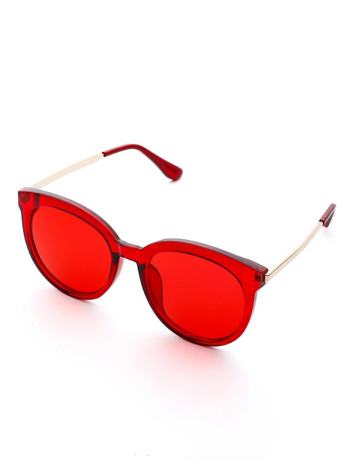 Romwe Exaggerated Frame & Lens Sunglasses