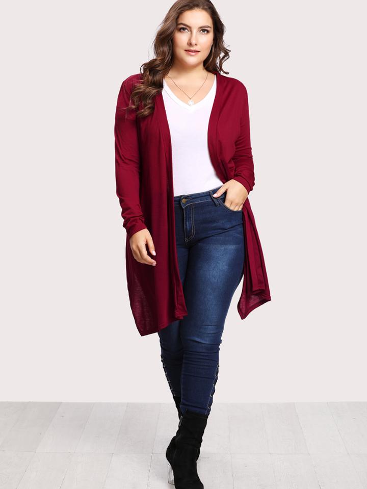 Romwe Hanky Hem Coat