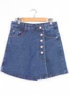 Romwe High Waist With Buttons Shorts
