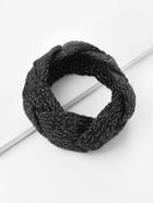 Romwe Mixed Woven Knit Headband