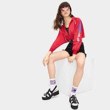 Romwe Zip Through Belted Hem Hooded Jacket