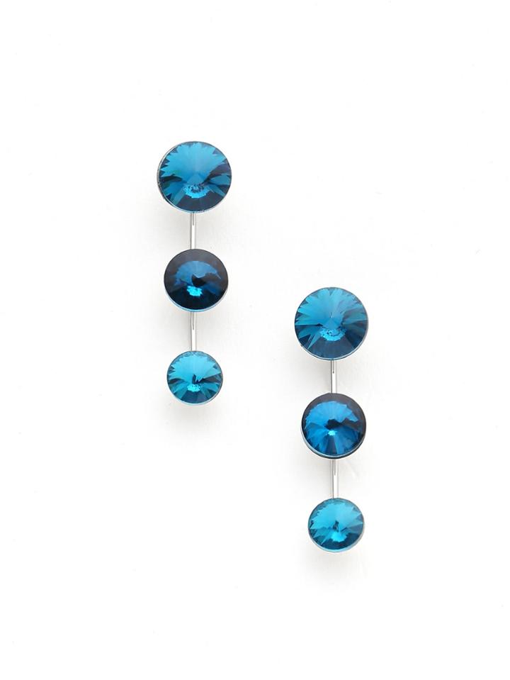 Romwe Satellite Shape Diamond Stud Earrings